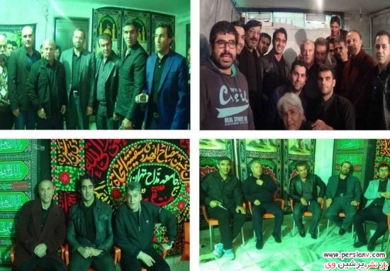 بازیگران در مراسم عزاداری