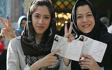 زنان ایرانی پای صندوق رأی  