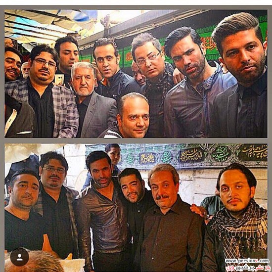 بازیگران در مراسم عزاداری بازیگران در مراسم عزاداری