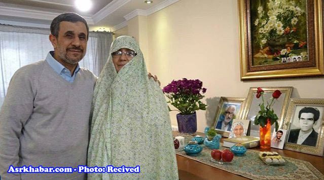محمود احمدینژاد و همسرش محمود احمدینژاد و همسرش