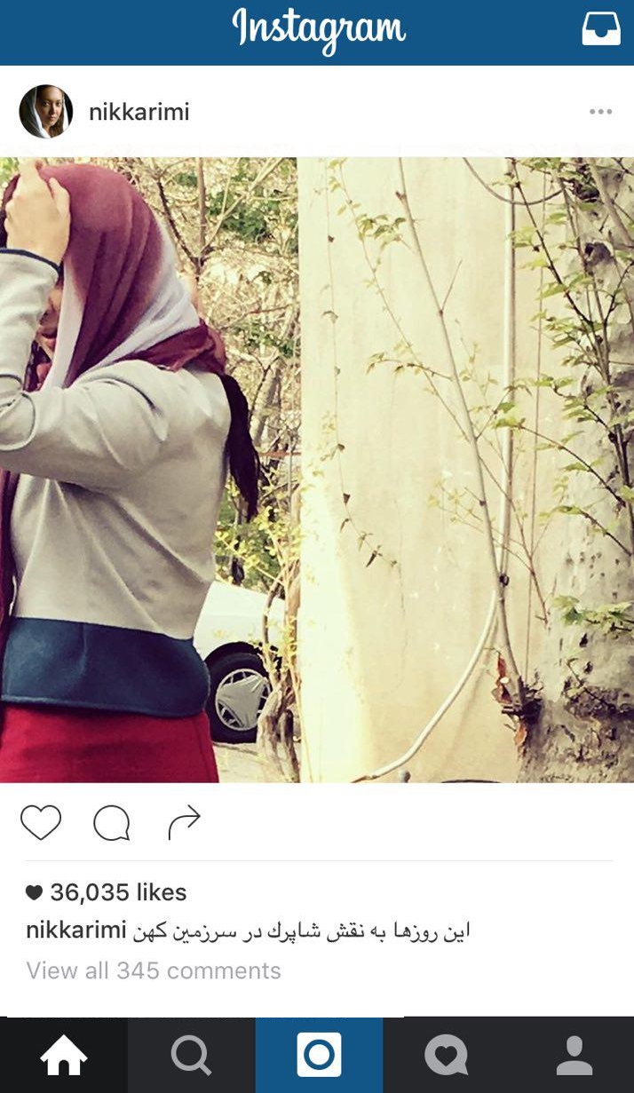 نیکی کریمی پشت صحنه نیکی کریمی پشت صحنه