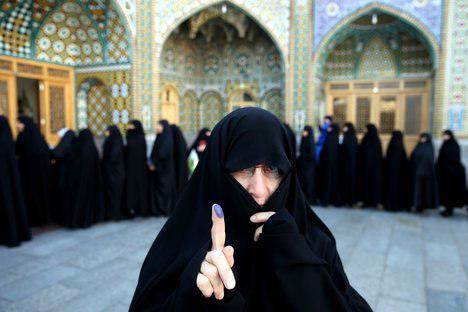  زنان ایرانی پای صندوق رأی 