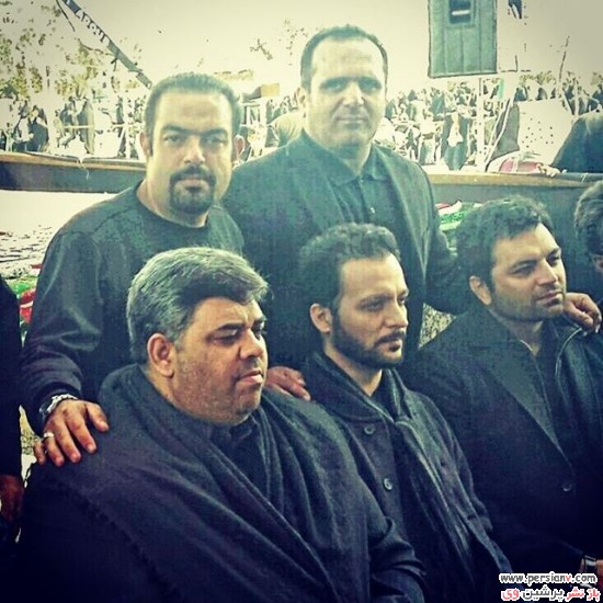 بازیگران در مراسم عزاداری بازیگران در مراسم عزاداری