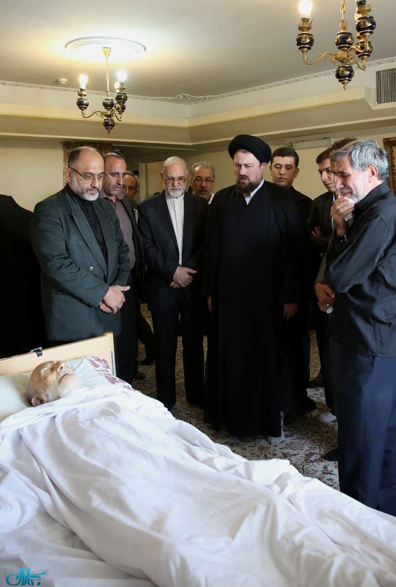 سیدحسن خمینی در منزل آیت‌الله خزعلی