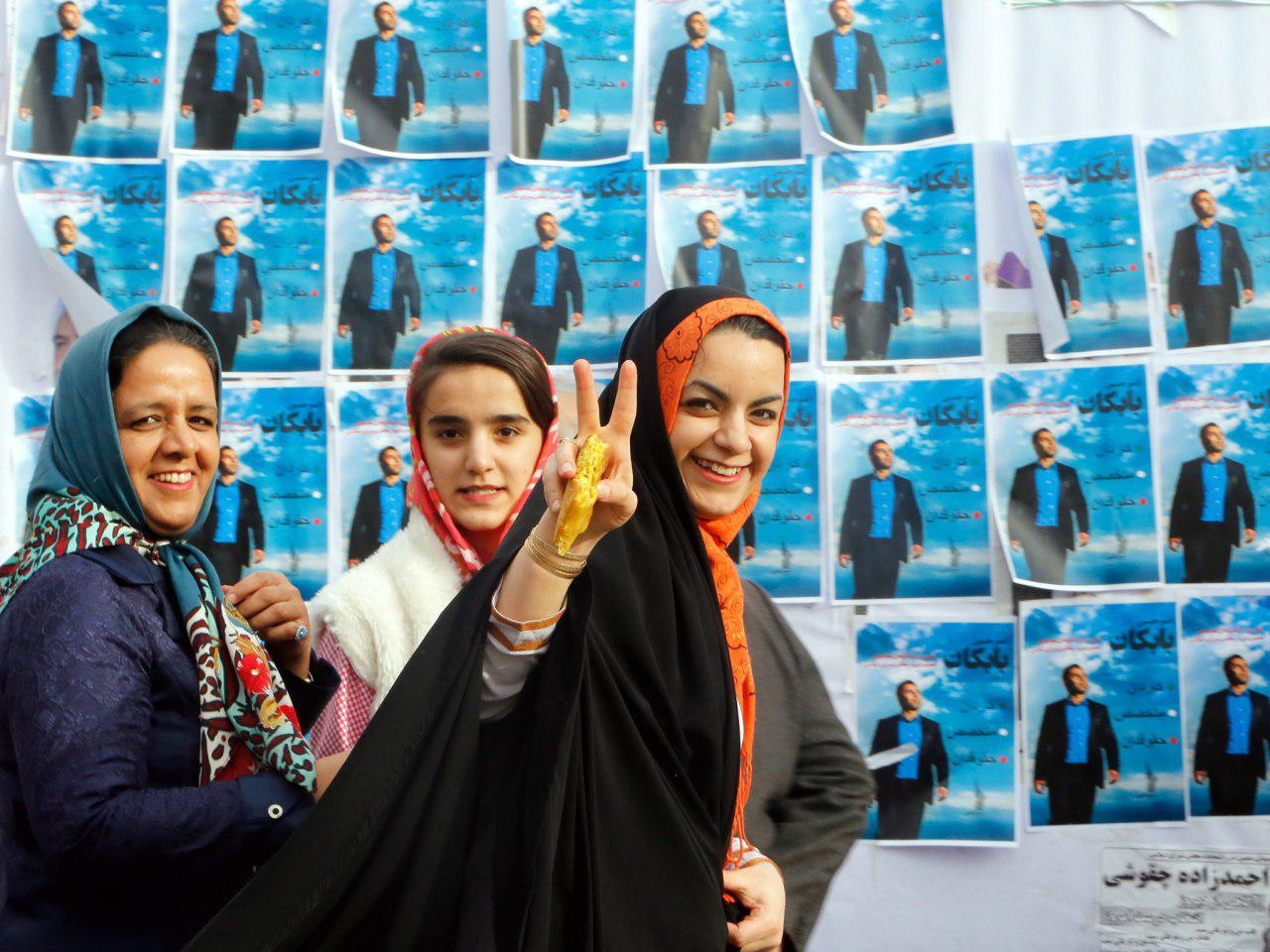 زنان ایرانی پای صندوق رأی  