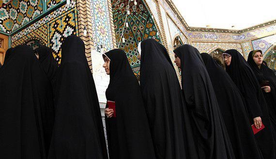  زنان ایرانی پای صندوق رأی 