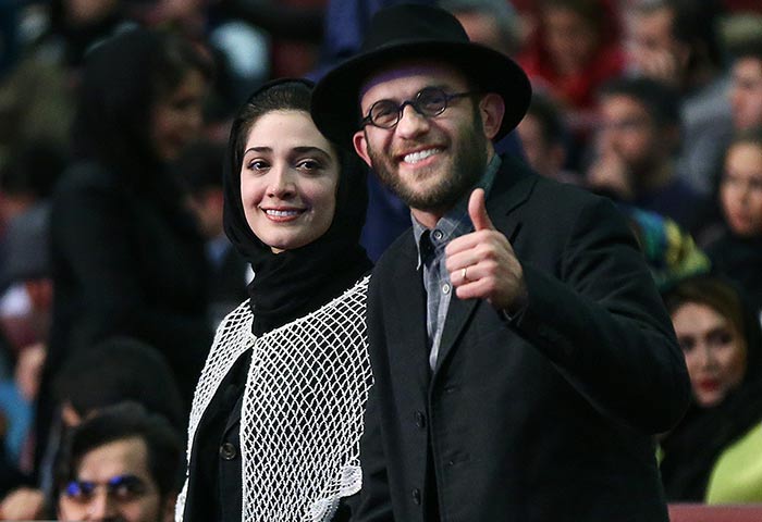   بابک حمیدیان و همسرش در اختتامیه جشنواره فجر